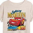 thumbnail image 3 of Disney Cars - Lightning McQueen Think Fast - Women's Oversized T-Shirt, 3 of 5