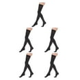 thumbnail image 3 of mmirethe Compression Sock For Better Circulation Easy To Wear Breathable Fashionable Nylon Compression Stockings Toe wrapping - black XXL 5Set, 3 of 6