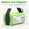 thumbnail image 4 of 14.4V 4000mAh Battery for Eufy RoboVac 11 11S MAX 30 15T 35C TW4-11 14.4v 4.0Ah Li-ion Replacement Battery, 4 of 9