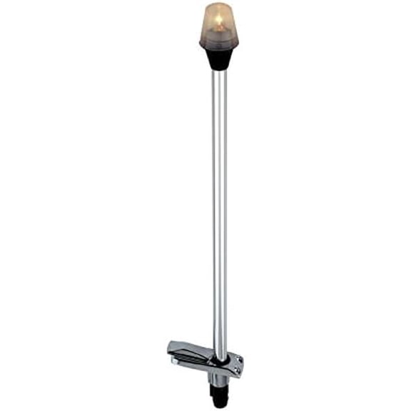 Attwood (7100B7) Stowaway 2-Mile Pole Light with Plug-In Base, 30"