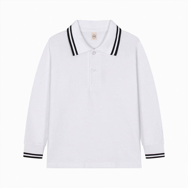 Splozh Chemise Boutonnée pour Filles Été Basique Décontractée à Manches Longues Chandails à Enfiler Chemise Boutonnée pour Filles Chemise à Col pour Filles, Violet Pâle, 7-8 Ans
