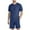 Navy, variant on Miqool Mens and Big Mens Short Sets 2 Piece Outfits Casual Crewneck T Shirt and Shorts Set Summer Tracksuits with Pockets