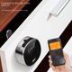 thumbnail image 2 of Cerradura inteligente para cajón con huella dactilar, cerradura con contraseña Bluetooth, cerradura para archivador, cerradura para puerta de gabinete de escritorio con tres núcleos entrelazados,, 2 of 5