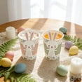 thumbnail image 1 of Sokhug Easter Bunny Disposable Paper Cups Set, 8 Cups and 8 Sleeves with Cute Design for Holiday Party Tableware and Spring Celebration, 1 of 6