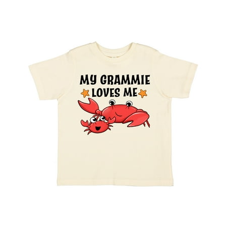 

Inktastic My Grammie Loves Me- cute crab family Gift Toddler Boy or Toddler Girl T-Shirt