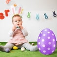 thumbnail image 4 of Olilia 16 inch Inflatable Easter Eggs Decorations with Hand Pump Easter Inflatables Outdoor Decorations Easter Egg Yard Kids Toys Colorful Egg Ornaments for Yard, Lawn, Garden, Party (Purple), 4 of 7