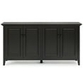 thumbnail image 4 of Amherst 66 inch Wide Solid Wood Transitional 4 Door Storage Cabinet in Hickory Brown, 4 of 11