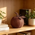 thumbnail image 5 of 20cm Resin Pumpkin Figurines with Woven Texture Fall Decor Autumn Decor Halloween Thanksgiving Decorations for Home, 5 of 5