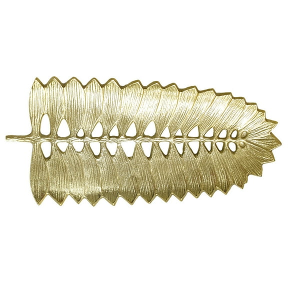 HANDMADE ECO-FRIENDLY 100% ALUMINUM TRADITIONAL PATTERN GOLD DECORATIVE TRAYS- 7.87'' x 3.54'' x 0.59'' SIZE, GOLD COLOR, TRADITIONAL DESIGN, DECORATIVE TRAYS BBH HOMES