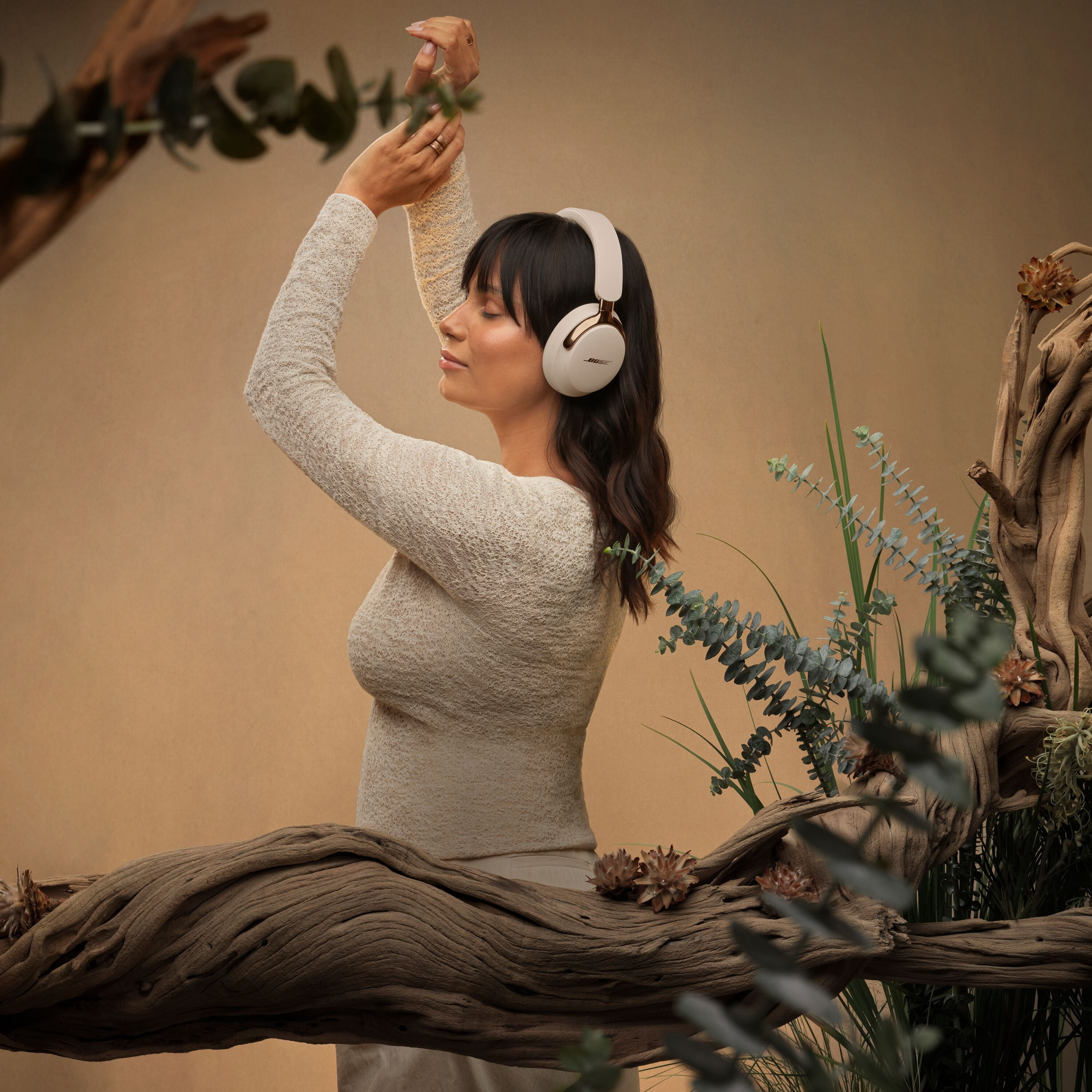 Bose QuietComfort Ultra Headphones II, Bluetooth Over Ear Noise Cancelling Headphones, Driftwood Sand