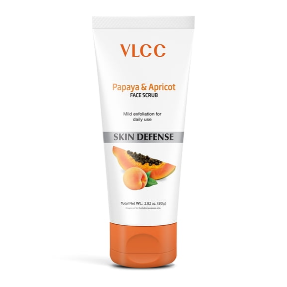 VLCC Papaya and Apricot Face Scrub, Facial Scrub, 2.82 oz