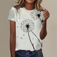 thumbnail image 2 of WEAIXIMIUNG T-Shirt à Manches Courtes Col Rond Imprimé pour Femmes Saint-Valentin, 2 of 5