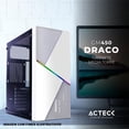 thumbnail image 4 of Gabinete ACTECK DRACO GM450 ATX Media Torre Fuente 500W Cristal Templado Blanco AC-935722 blanco, 4 of 5