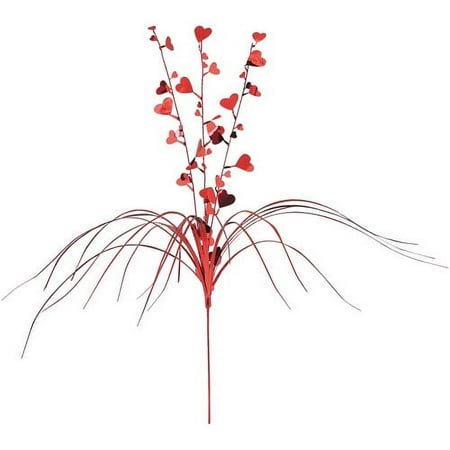 Red Hearts Foil Spray for Centerpieces and Decorations