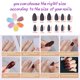 thumbnail image 2 of 12 juegos de uñas postizas de almendra mediana, uñas postizas de almendra mediana mate, cubierta completa para Nail Art DIY, 2 of 5