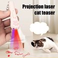 thumbnail image 3 of Eisoary USB-Rechargeable Cat Pointer Toy Interactive Cat Toy Red Dot LED Light Pointer Cat Toy Paw Shape Point Pen for Kitten Cat Chasing Playing Pink, 3 of 12