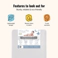 thumbnail image 2 of Nursery Bundle, Dream On Me Emerson 5 in 1 Convertible in White and Crib & Toddler Mattress Bundle, 2 of 10