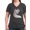 Charcoal, variant on CafePress - Axolotl T Shirt - Women's V-Neck Dark T-Shirt