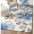 thumbnail image 2 of Nuloom 5' x 8' Hand Hooked Charlie Indoor and Outdoor Rug in Ivory, 2 of 2