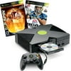 Microsoft Xbox - Game console - 8 GB HDD - black - Top Spin, NCAA Football 2005
