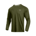 thumbnail image 3 of NORTHYARD Men's Rash Guard with Long Sleeves UPF 50+ Sun Protection Shirts Fishing Outdoor Hiking Swimming Beach Shirt Quick Dry Lightweight Armygreen M, 3 of 8