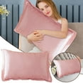 thumbnail image 1 of Solid Color Silk Pillowcase Silk No Zipper Envelope Pillow Pillow Cover, 1 of 6