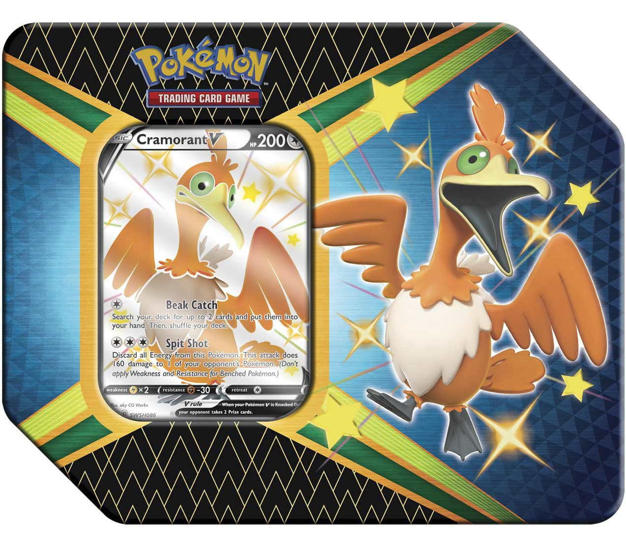 Buy Pokémon Shining Fates Cramorant V Tin Set Trading Card Game Online