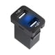 thumbnail image 2 of Speravity de coche USB de doble puerto de 12 24V de alta rentabilidad con luz Led 5V 4.2A de coche rápido para Corolla Prado Reiz Accesorios para motos Azul FTU Speravity VI000595-02B, 2 of 6