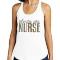 thumbnail image 2 of Intensive Care Nurse Tank Top Fitted Racerback Women's Small White, 2 of 5