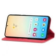 thumbnail image 3 of Dteck Shockproof Case for Samsung Galaxy S24, Magnetic PU Leather Flip Back Cover Foldable Cover Card Holder Slot Stand for Galaxy S24 5G,Red, 3 of 5