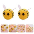 thumbnail image 2 of 50 Uds. De fieltro de lana, artesanías de abejas multiusos, decoraciones de abejas DIY, accesorios de disfraces, 2 of 6
