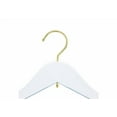 thumbnail image 2 of NAHANCO Wooden Bridal Reinforced Shirt Hanger, 17" - High Gloss White /25 Count., 2 of 3