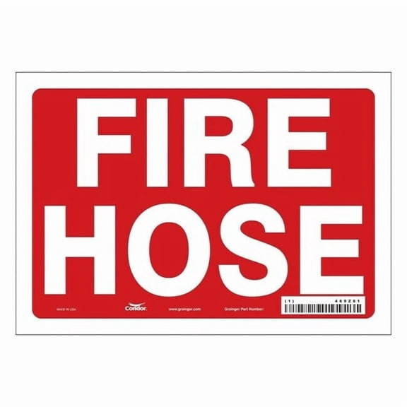 Safety Sign,10" W,7" H,0.004" Thickness 469Z61