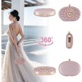 thumbnail image 3 of Bolso de mano de noche con diamantes de imitación para mujer, monederos de perlas de fiesta para mujeres, bodas de noche, 3 of 6