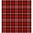 thumbnail image 3 of Plaid Duvet Cover Set Queen Size, Nostalgic Striped Pattern from British Country with Constrasting Colors, Decorative 3 Piece Bedding Set with 2 Pillow Shams, Scarlet Black White, by Ambesonne, 3 of 3