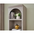 thumbnail image 4 of Aitjunz Tall Arched Bookcase, 5-Tier Narrow Bookshelf with Open Display Shelves for Living Room, Light Gray, 4 of 6
