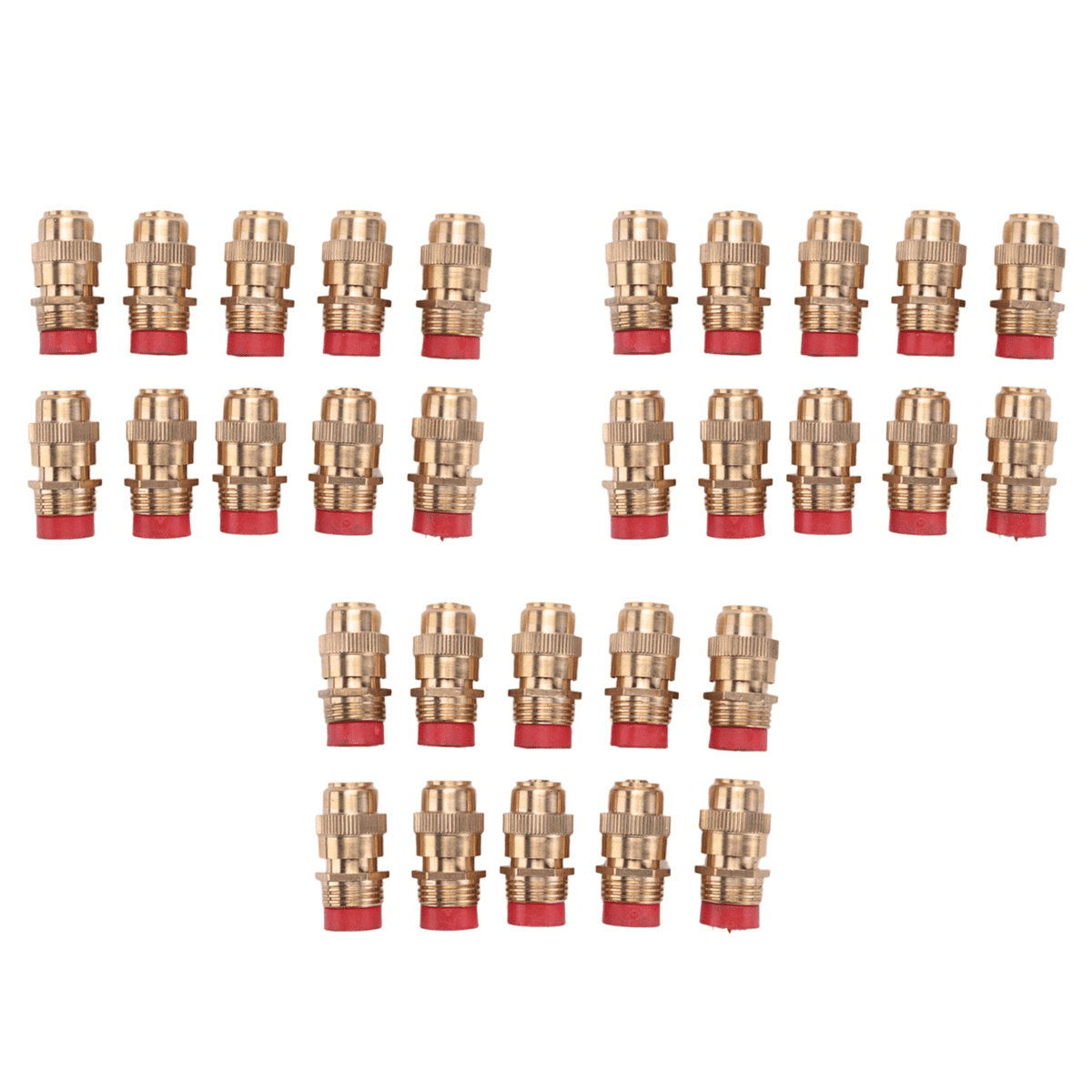 30Pcs 1/2 Inch Adjustable Sprinkler Middle Distance Sprinkler Brass Nozzle Garden Lawn Irrigation Watering Fittings