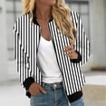 thumbnail image 2 of Clearance Processing! ChaoHeng Ladies Jackets Clearance 3x Up to 45% Off,Women's Printed Cardigan Jacket Zippered Jacket Long Sleeved Casual Jacket Jacket(Black,XL), 2 of 5