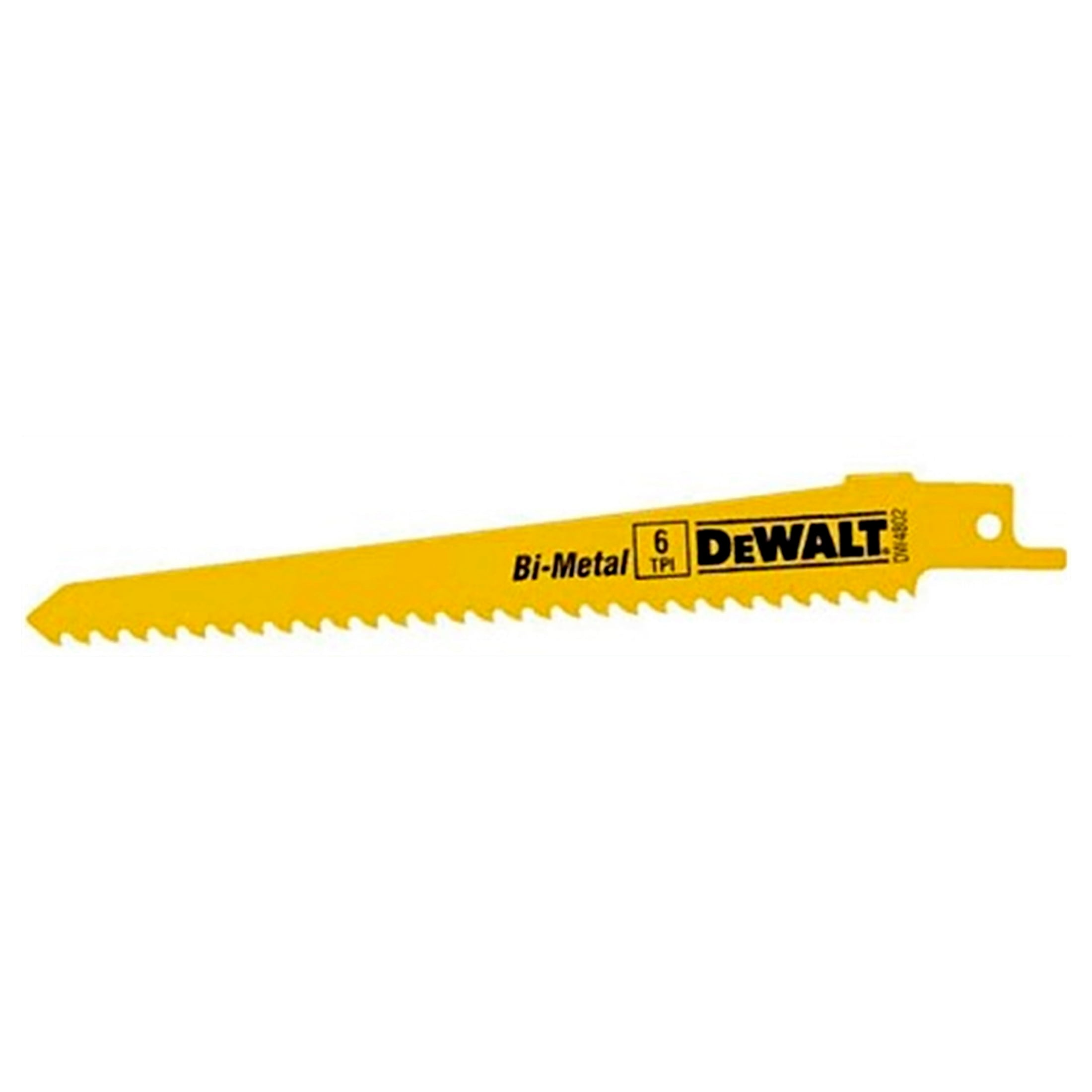 Bi-Metal Reciprocating Saw Blade, 6-TPI, 2-Pk., 6-In.