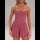 thumbnail image 4 of Mono de Verano Sin Mangas para Mujer, con Tirantes Finos y Doble Forro, Pantalones Cortos, Conjunto de una Pieza. Melocotón M, 4 of 8