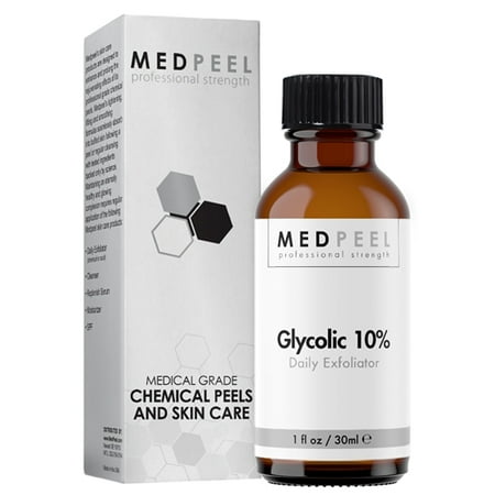 MedPeel Glycolic Acid 10% Exfoliator Unit Net Fl. 1oz / (Best Glycolic Acid Peel)