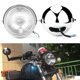 thumbnail image 1 of Faro delantero de motocicleta, faro delantero de motocicleta universal retro plateado, optimizado para la excelencia, 1 of 9