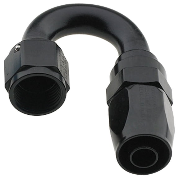 Hose Fitting #10 180 Deg Pro-Flow Black