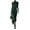 Dark Green, variant on Women's Turtleneck Long Sleeve Waist Cinched Knit Sweater Dress Bodycon Cocktail Evening Party Maxi Dresses Gray M