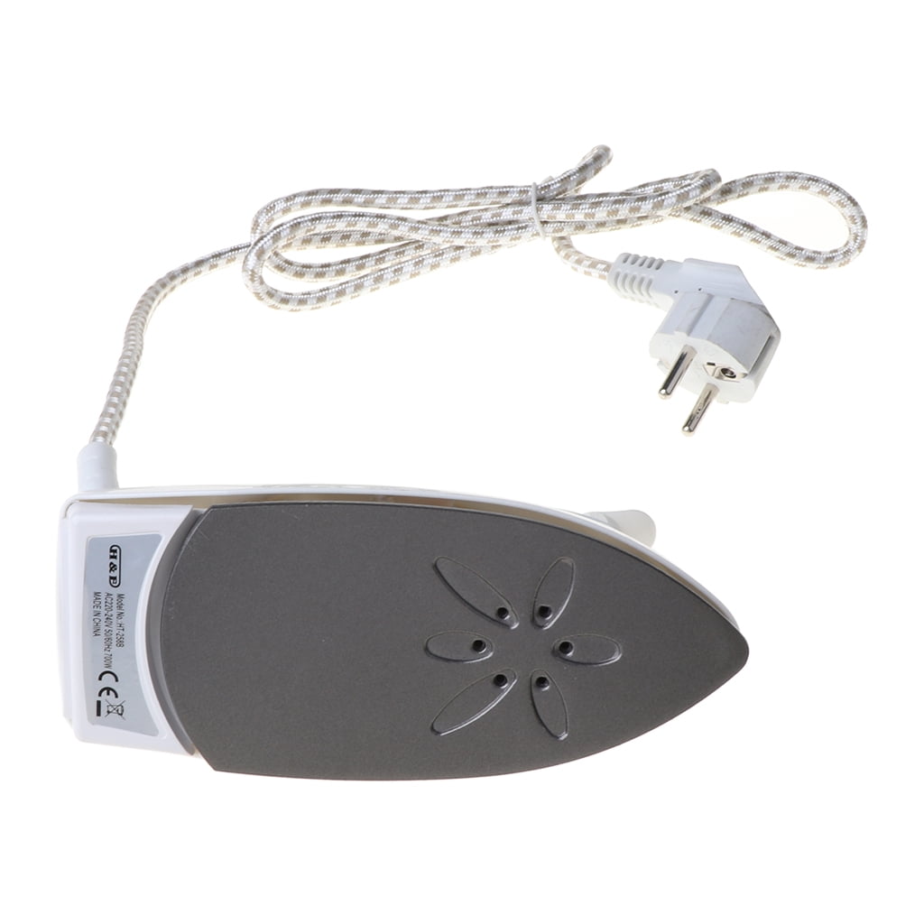 Sinyiin Mini Portable Foldable Electric Steam Iron for Clothes with 3 Gears Baseplate Handheld Flatiron Home Travelling