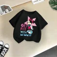thumbnail image 5 of Marca Linda Minnie Verano Niños Camiseta de Algodón Lindo Dibujos Animados de Disney Niños Niñas Moda Casual Camiseta de Cuello Redondo Ropa para Niños, 5 of 5