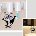 thumbnail image 2 of Set de 8 Pegatinas de Smiley, Divertidas Pegatinas de Pared para WC, Baño, Cocina, PVC, 1 Color, Talla Única Rojo Verde, 2 of 5