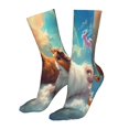 thumbnail image 5 of Fuzoiu Cloud Guinea Pig Print Crew Socks,Casual Athletic Gym LightWeight Thin Socks,Casual Crew Socks for Men Woman,Calf Length Crew Socks, 5 of 7