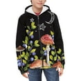 thumbnail image 5 of Xoenoiee Blueberry Mushroom Star Moon Girls Boys Zip-Up Hoodies Kids Fall Winter Warm Sweatshirt Jacket with Pocket Youth Long Sleeve Shirt Top Teen Clothes Outfits, 14-16 Years, 5 of 7