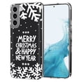 thumbnail image 1 of TalkingCase Thin Slim Case Compatible for Samsung Galaxy S22 5G, Merry Christmas Print, Lightweight, Flexible, Soft, USA, 1 of 7